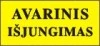 Avarinis išjungimas – lipdukas