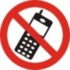 Draudžiama naudoti mobiliuosius telefonus – lipdukas