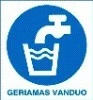 Geriamas vanduo – lipdukas