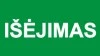 Išėjimas – lipdukas