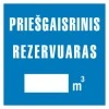 Priešgaisrinis rezervuaras – lipdukas