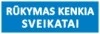 Rūkymas kenkia sveikatai – lipdukas