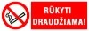 Rūkyti draudžiama – lipdukas