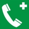 Telefonas, telefono vieta – lipdukas